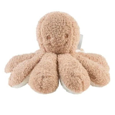 Afbeelding van Nattou TEDDY Knuffel Octopus 20 cm Karamel