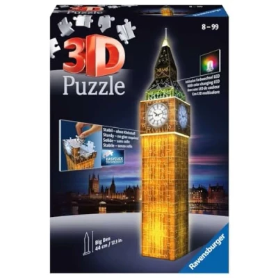 Image de Puzzle 3D 216 Pièces Big Ben Ravensburger Night Edition
