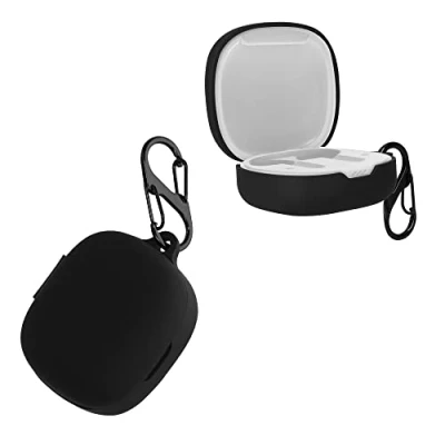 Afbeelding van kwmobile cover voor oordopjes case geschikt JBL Wave Flex Trendy beschermhoes draadloze in zwart