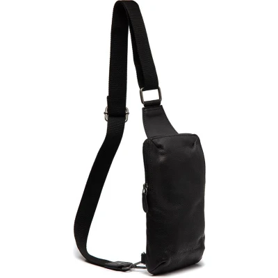 Afbeelding van The Chesterfield Brand Leren Crossbody Tas Zwart Cambridge