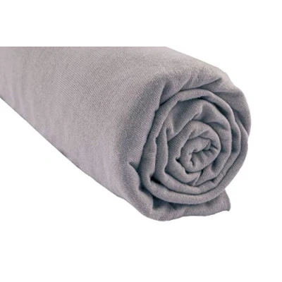 Afbeelding van Hoeslaken, 90 x 140 cm, 100% biologisch katoen, kinderbed, hazelnoot, zacht en aangenaam, rekbaar ademend, gezonde slaap, merk Easy Dort GOTS Oeko Tex gecertificeerd gemaakt in Europa