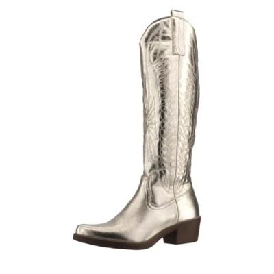 Afbeelding van Elara Bottes de cowboy Chunkyrayan pour femme, or, 39 EU