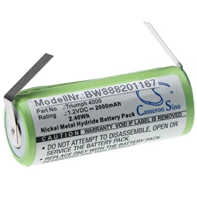 Afbeelding van vhbw Batterij vervangt Oral B 3745, 3761, 3762 voor elektrische tandenborstel (2000 mAh, 1,2 V, NiMH)