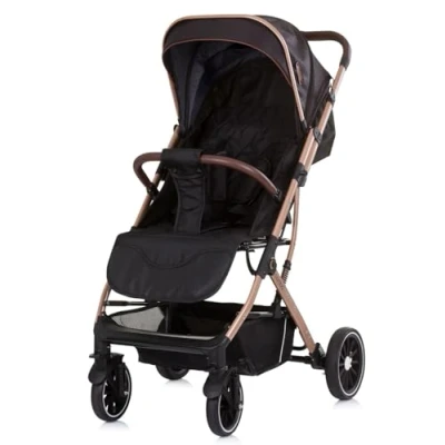 Afbeelding van Chipolino Combo Opvouwbare Buggy Met Voetenhoes Obsidian Gold
