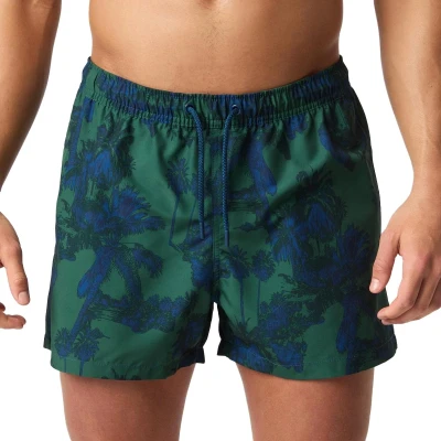 Afbeelding van Bjorn borg print swim short in de kleur groen.