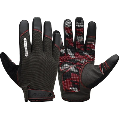 Afbeelding van RDX Sports Gym Gloves T2 Full Finger Rood XL