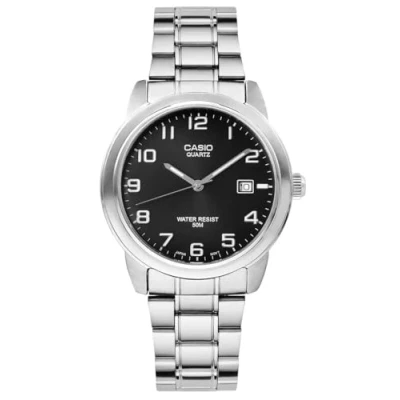 Afbeelding van Casio Collectie MTP 1221A Analoog dameshorloge met roestvrijstalen armband, zwart, zwart., armband