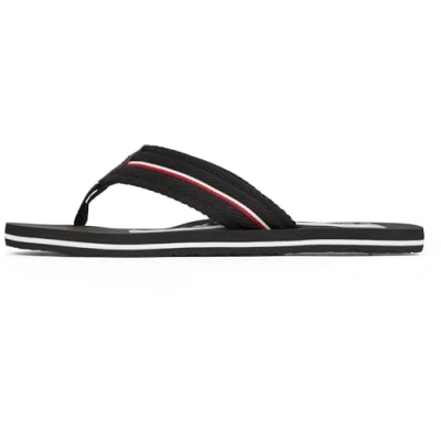 Afbeelding van TOMMY Hilfiger Corporate Beach Sandal Tongs Heren, Zwart, 40 EU