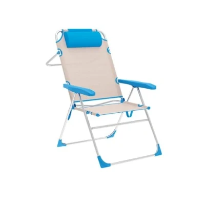 Afbeelding van Vouwbare Stoel Marbueno Blauw Beige 67 x 99 66 cm