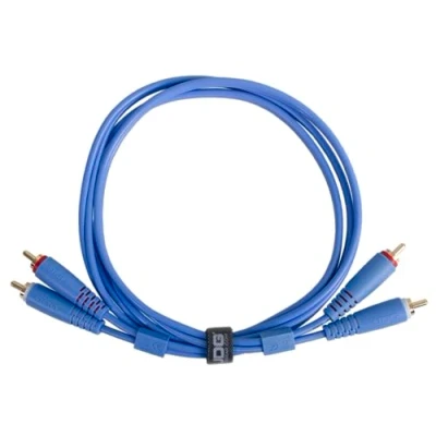 Afbeelding van UDG Ultimate Audio Cable RCA Blue 1,5 m Straight U97001LB Kabel voor DJs
