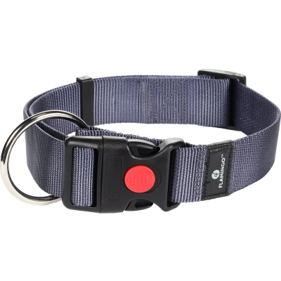 Afbeelding van Halsband Ziggi Granietblauw 55 tot 75cm x 40mm