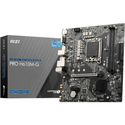 Afbeelding van MSI PRO H610M G Moederbord Socket Intel 1700 Vormfactor Micro ATX chipset Intel® H610