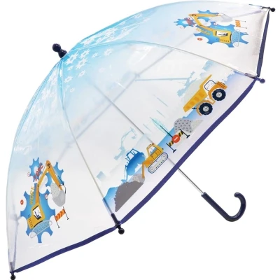 Afbeelding van BB Jongens paraplu graafmachine transparant 70 cm