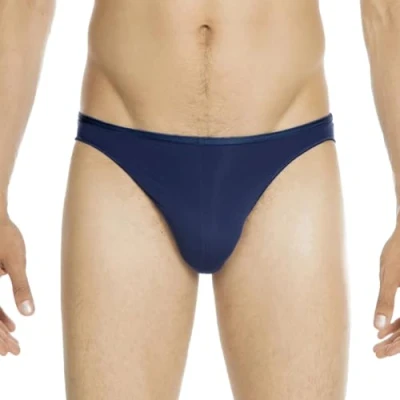 Afbeelding van HOM Plumes micro briefs (1 pack) heren slip microfiber donkerblauw Maat: M