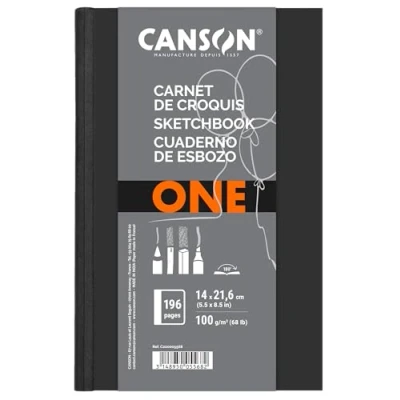 Image de CANSON Bloc de croquis ARTBOOK ONE, format A5, noir