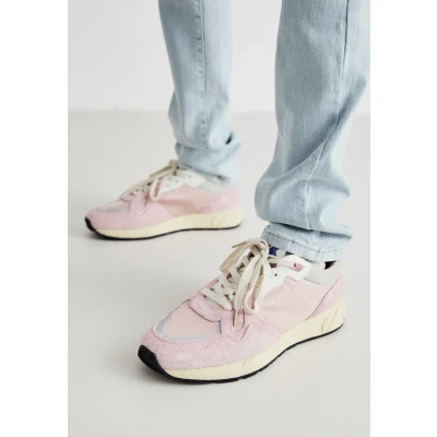 Afbeelding van Pepe Jeans Marlon Divided Sneakers laag, Dames, Maat: 40, Powder pink Leer en textiel