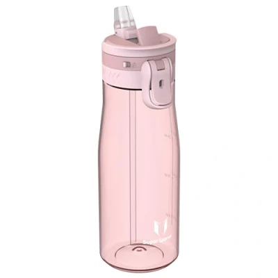 Afbeelding van Sparrow Drinkfles, 1 l, TouchFlow Tritan, waterfles, BPA vrij, drinkfles met rietje, geschikt voor sport, school, buiten