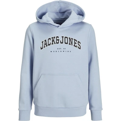 Afbeelding van JACK&amp;JONES JUNIOR JJECALEB VARSITY SWEAT HOOD NOOS JNR Jongens Trui Chambray Blue Loose