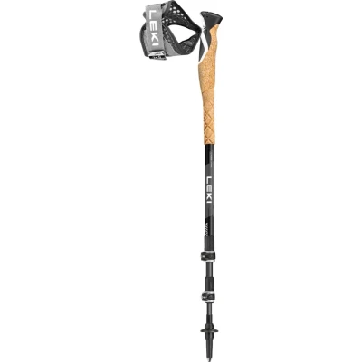 Afbeelding van Leki Cross Trail Lite Carbon Wandelstok Black White Natural Zwart Wandelstokken