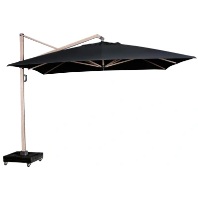 Afbeelding van Platinum Icon Premium 400 x 300 cm faded black/oak Parasol