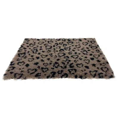 Afbeelding van Martin Vetbed Print Luipaardprint Beige / Zwart Gerecycled 75X50 CM