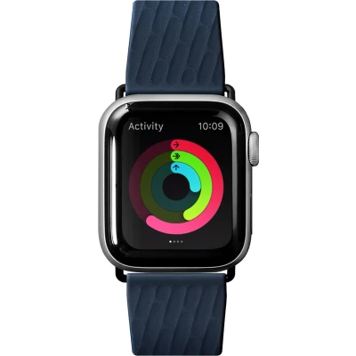 Afbeelding van iMoshion Bandje Geschikt voor Apple Watch Series 1 / 2 3 4 5 6 7 8 9 SE Ultra (2) 42 44 45 49 mm Sport band buckle Blauw