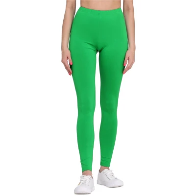 Afbeelding van Bellivalini BLV BLV50 155 LE Dames Leggings Sport Vrijetijdsbroek Lang Katoen Sporbroek Yogabroek Groen S