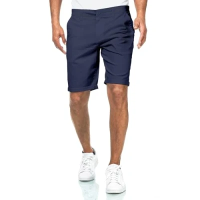 Afbeelding van Smith &amp; Solo Korte chinoshorts voor heren, katoen, zomer, bermuda, hardloopshorts Navy Blauw, S