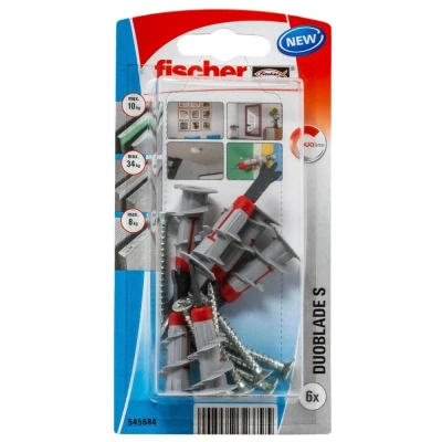 Afbeelding van Fischer Gipsplaatplug met schroef 4,5x40mm (Per 6 stuks)