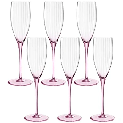Afbeelding van Leonardo Poesia champagneglas 250 ml rosé set/6