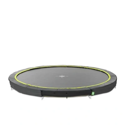 Afbeelding van EXIT inground trampoline ø427cm Silhouette (zwart)