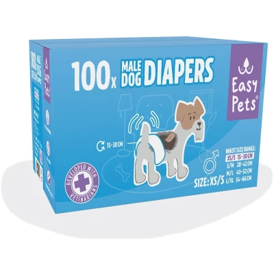 Afbeelding van Easypets hondenluiers reu Xs/s 100 st