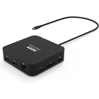Afbeelding van Port Connect Dockingstation 2 x 4K USB C 9 Apparaten 85W SD kaart lezen Zwart