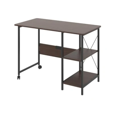 Afbeelding van Maclean bureau klapbureau loft inklapbaar afmetingen: 107x45x75cm max 150 kg kleur donker walnoot, MC 411 B