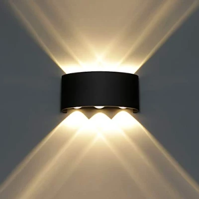 Afbeelding van HAWEE Moderne led wandlamp, up down, waterdicht, aluminium, wandlifter, led, binnen en buiten, voor badkamer, veranda, slaapkamer, hal, woonkamer, trap, 6 W, warm wit