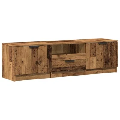 Image de vidaXL Meuble TV vieux bois 140x35x40 cm d&#039;ingénierie856850