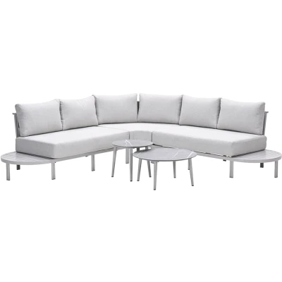 Afbeelding van Frigole loungeset 5 dlg. taupe sand valley