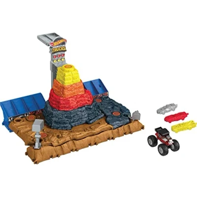 Afbeelding van Hot Wheels Monster Trucks Arena Bone Shaker Speelgoed auto racebaan