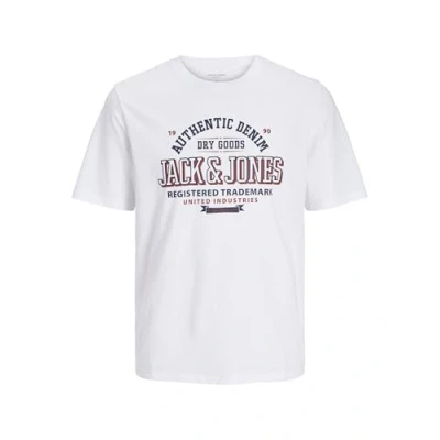 Image de JACK &amp; JONES T shirt pour homme avec logo, Blanc., 3XL