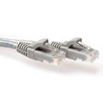 Afbeelding van ACT IB3004 U/UTP CAT6A Patchkabel Snagless RJ45 Connectoren Grijs 4 meter