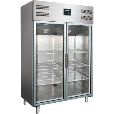 Afbeelding van Horeca koelkast pro glazen deur 2/1GN 1173L (H)200x(B)134x(D)81