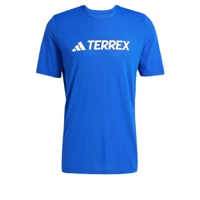 Afbeelding van Adidas Terrex LOGO TECH Sport Tshirt, Heren, Maat: XS, Semi lucid blue
