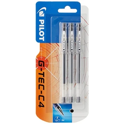 Afbeelding van Pilot G TEC C4 rollerbalpen, gelinkt, extra fijne punt, zwart, 3 stuks