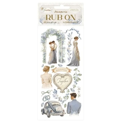Afbeelding van Stamperia Timeless Rub On 4x8,5 Inch Wedding (DFLRB162)