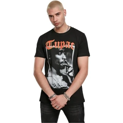 Afbeelding van Urban Classics Tupac California Love Heren T shirt L Zwart