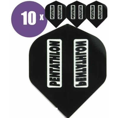 Afbeelding van ABC Darts Dart Flights Pentathlon Classic Zwart 10 sets (30 stuks)