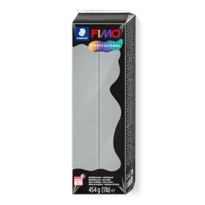 Image de Staedtler FIMO Professional, Pâte à modeler gris dauphin façon argile durcissant au four, Pour spécialistes et artistes experts, Pain de 454 grammes, 8041 80