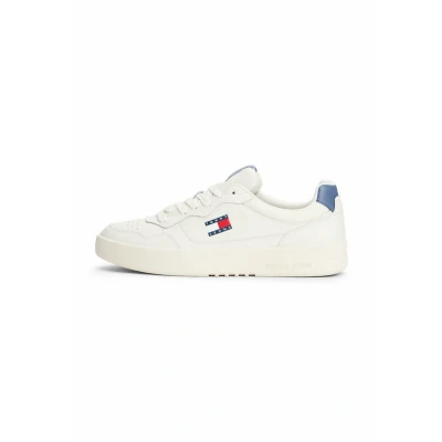Afbeelding van Tommy Jeans NEW Sneakers laag, Heren, Maat: 44, Blue moment Leer en textiel