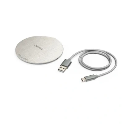 Afbeelding van Hama 00201679 Inductielader 2000 mA Uitgangen Qi standaard Crème wit