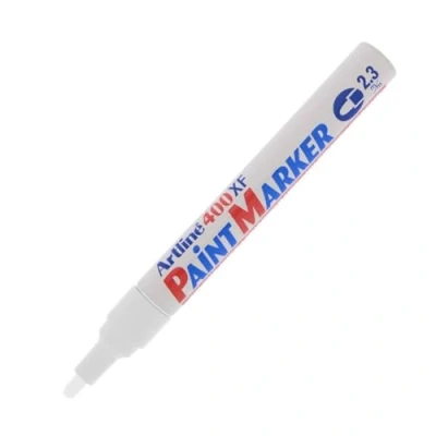 Afbeelding van ARTLINE Paint 400 XF permanente marker, onuitwisbaar, conische punt, 2,3 mm, wit, 3 stuks